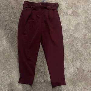 Like an Angel Burgundy Ankle Pants